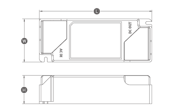 BK-EDL042 601x389 17.3kb Non-dimmable driver CEL series
