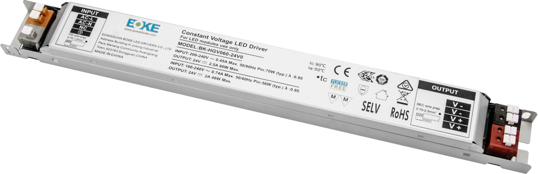 BK-HGV060 1052x342 191kb Non-dimmable driver HGV series