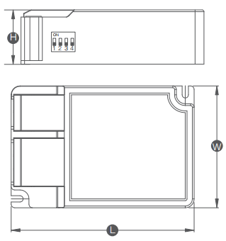 BK-DEL042 Suffix d 33019x340 10.61kb Dimmable driver DLL052-1300BD-01