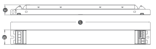 BK-MGV series 638x203 11.5kb Non-dimmable driver LGV series