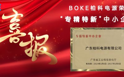 企业荣誉 I BOKE荣获殊荣-被认定为2024年度“专精特新”中小企业！